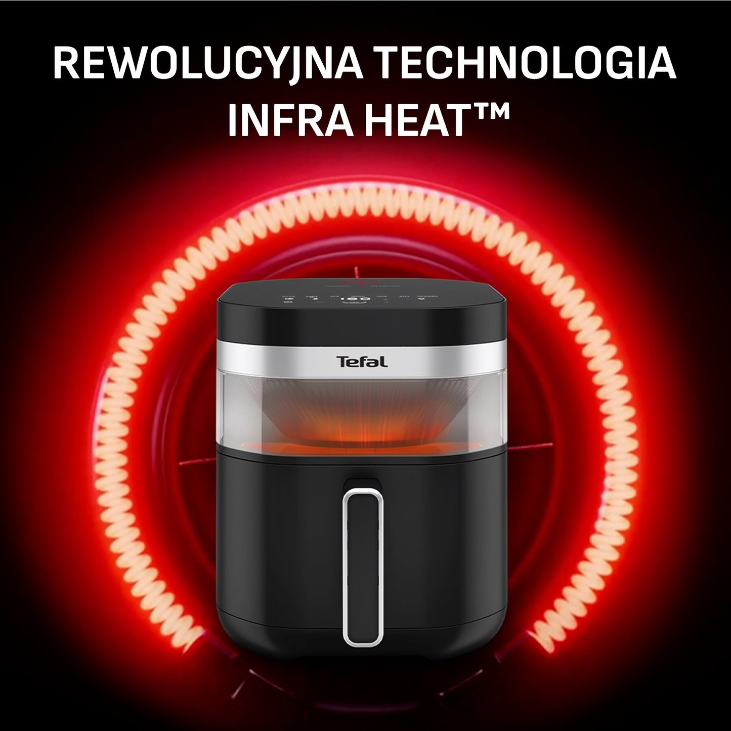 TefaI EY82E0 Easy Fry Infrared – Frytkownica beztłuszczowa 7L z technologią podczerwieni