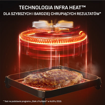 TefaI EY82E0 Easy Fry Infrared – Frytkownica beztłuszczowa 7L z technologią podczerwieni